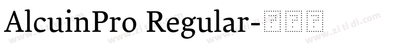 AlcuinPro Regular字体转换